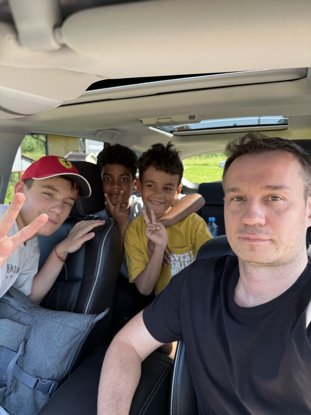 On the road with the boys